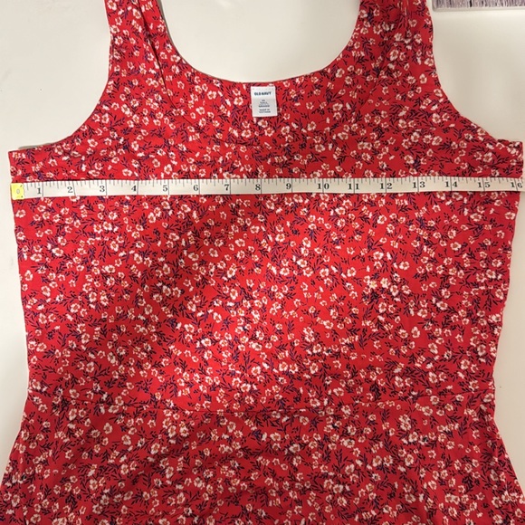 Old Navy Fit & Flare A-line Pink Floral Tank Dress - Picture 5 of 5